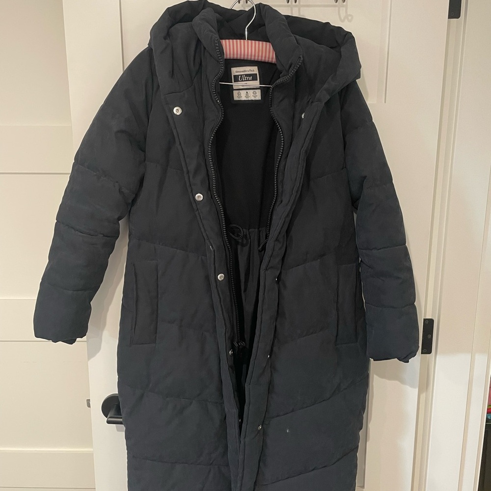 Abercrombie Ultra Long Puffer Coat - Picture 2 of 8